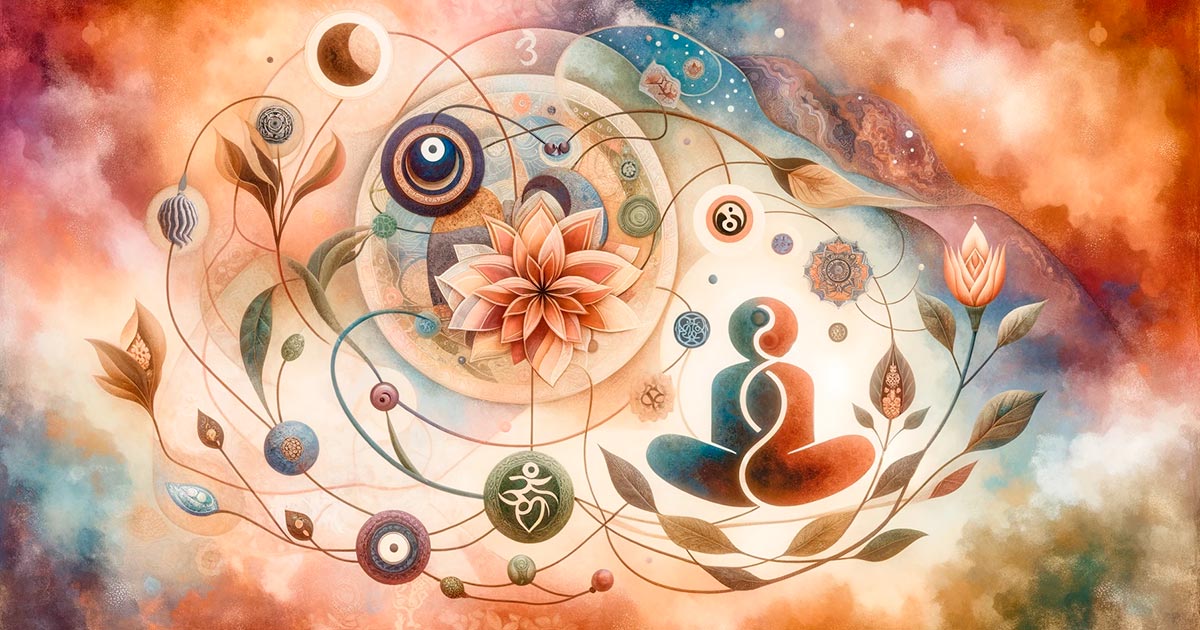 Ilustracion espiritualidad chakras
